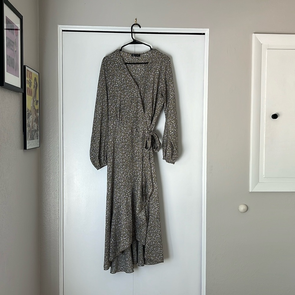 Pretty Garden Wrap Dress